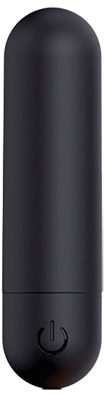 Mini bullet in silicone Nero ricaricabile -  vibratore clitoride